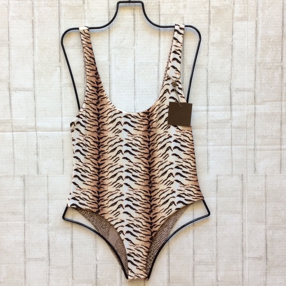acacia swimwear Other - Acacia Swim Tiger PALM SPRINGS High Cut 1 PC.